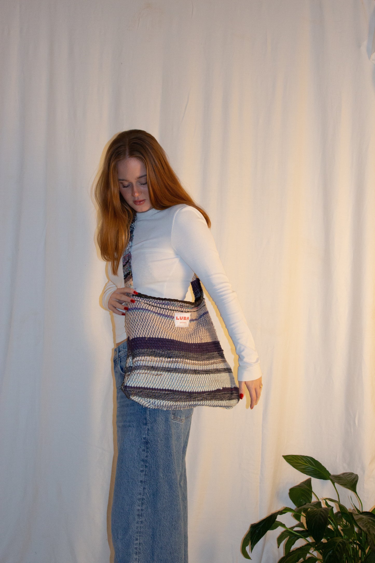 Crossbody kludetæppetaske large