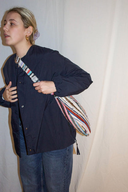 Crossbody + shoulder kludetæppetaske